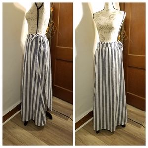 Listicle Striped Wrap Dress Size Large